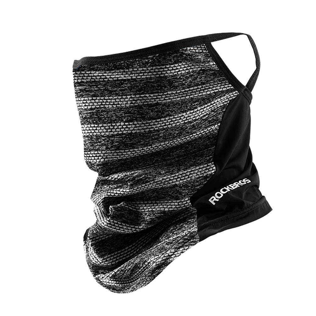 ROCKBROS Cooling Neck Gaiter with Ear Loops Bandana Face Scarf Mask for Men Women - ROCKBROS