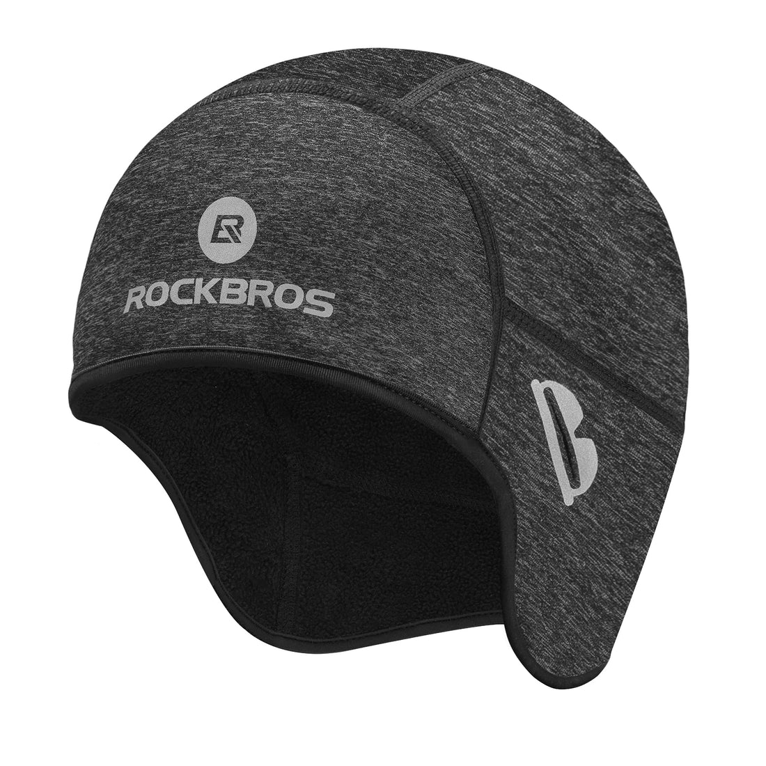 ROCKBROS Winter Skull Cap Helmet Liner, Thermal Cycling Beanie with Glasses Holes