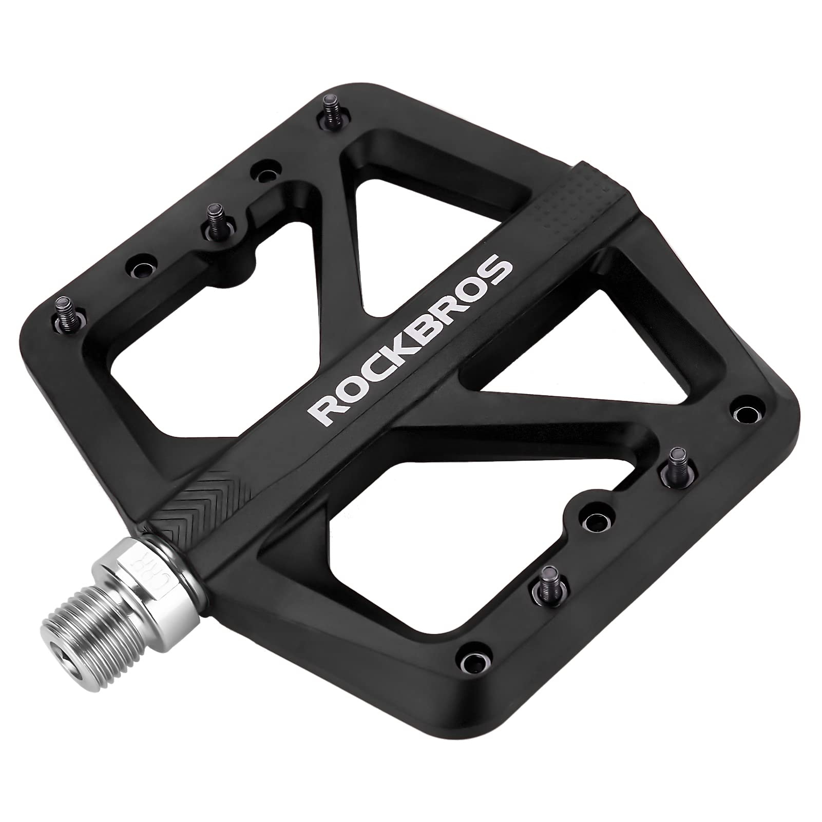 ROCKBROS Mountain Bike Pedals Lightweight Nylon DU Bearing 9/16" MTB Flat Bike Pedals