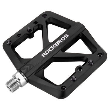 ROCKBROS Mountain Bike Pedals Lightweight Nylon DU Bearing 9/16" MTB Flat Bike Pedals - ROCKBROS