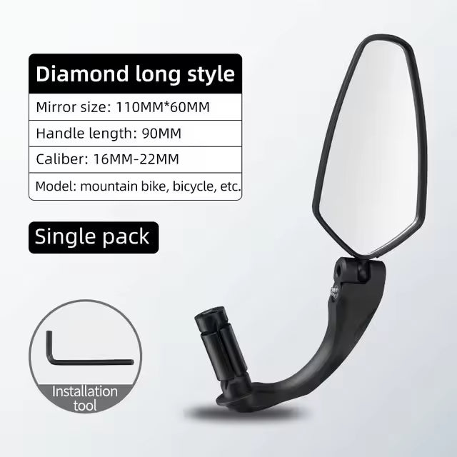 Bike Rear View Mirror 360 Rotatable 1pc
