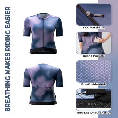 TVI Women’s Cycling Jersey – Navy Blue | Stay Cool, Ride Faster!