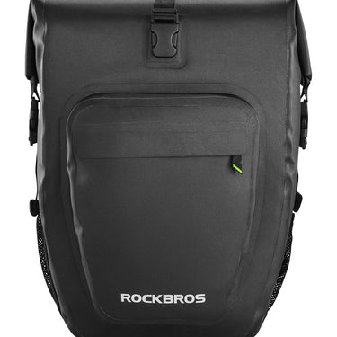 ROCKBROS 27L Waterproof Bike Pannier Bag  Grocery Touring Cycling Large Capacity Rear Rack Bag