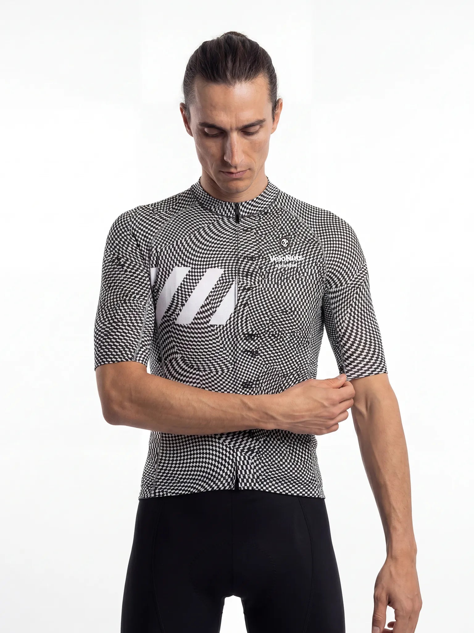 Men's Cycling Jersey Pixel Riot#Type_Optical Warp Check