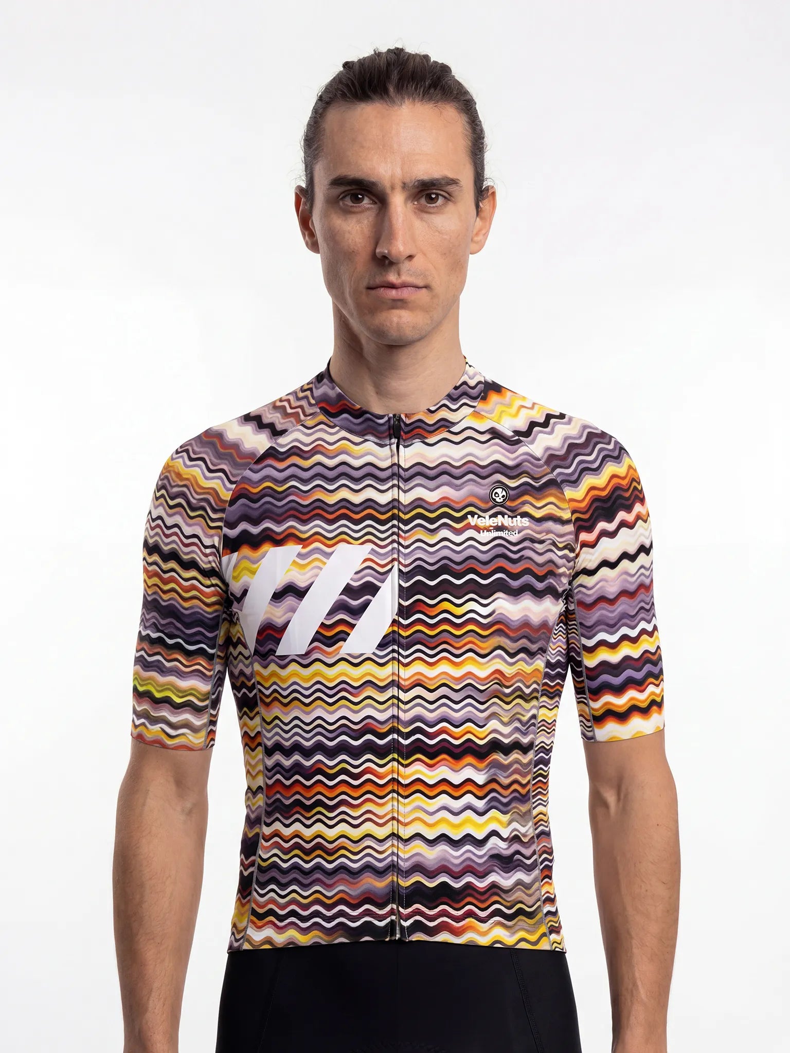 Men's Cycling Jersey Retro Signal#Type_Psychedelic Wave