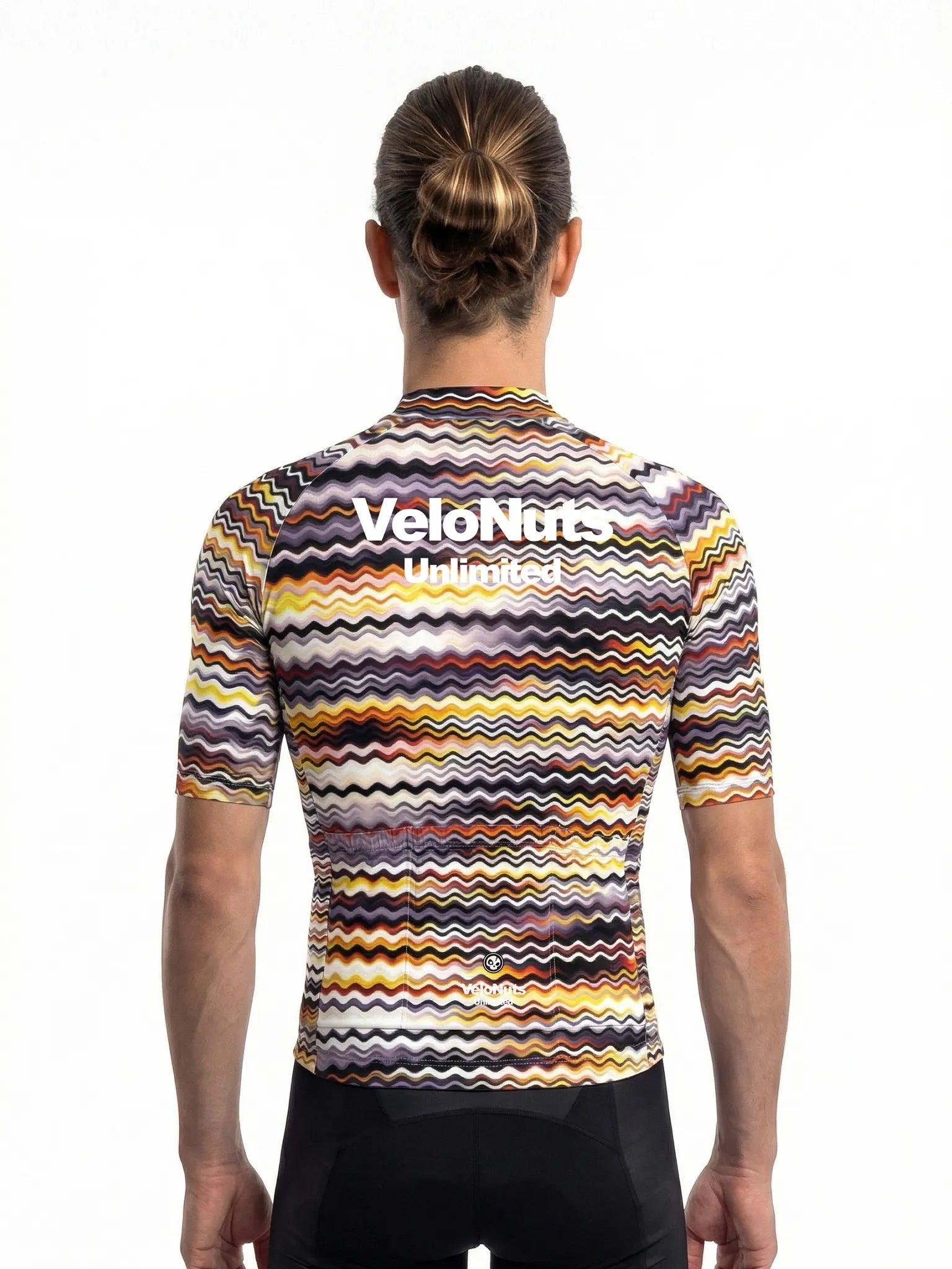 Men's Cycling Jersey Retro Signal#Type_Psychedelic Wave