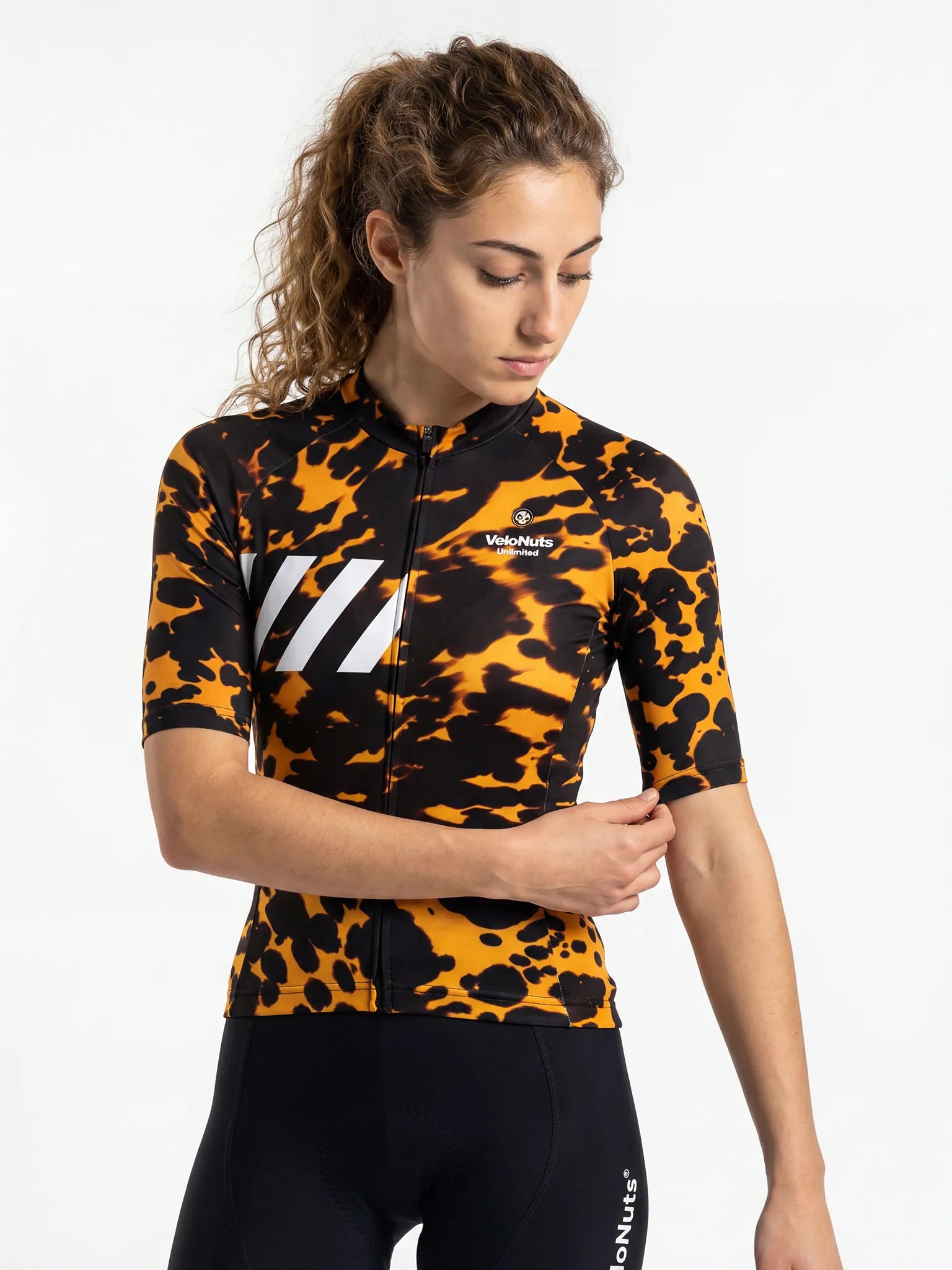 Women's Cycling Jersey Fur Code#Type_Amber Tortoise