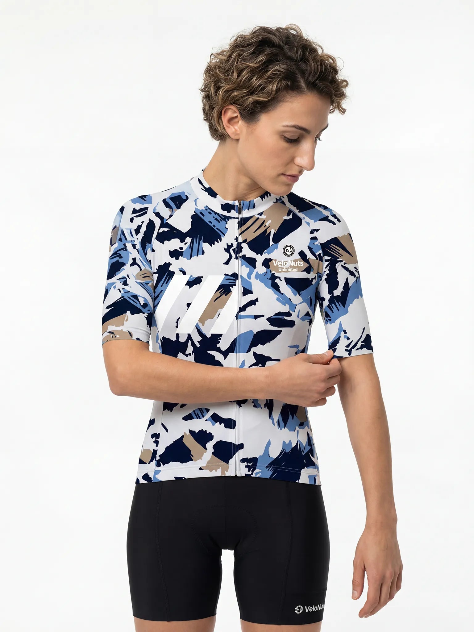 Women's Cycling Jersey Urban Camo#Type_Brush Leaf Camo