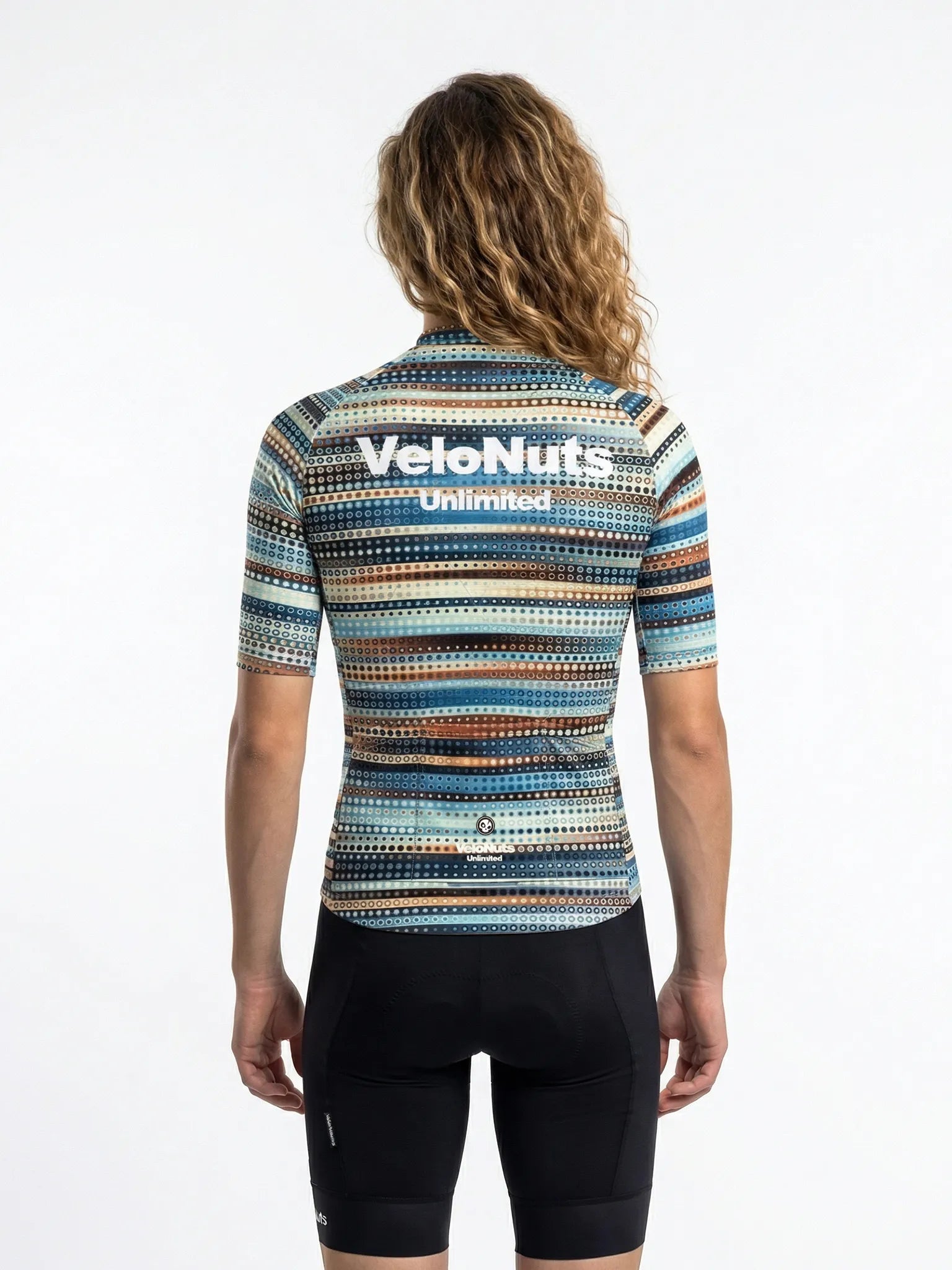 Women's Cycling Jersey Retro Signal#Type_Dotwave Stripe