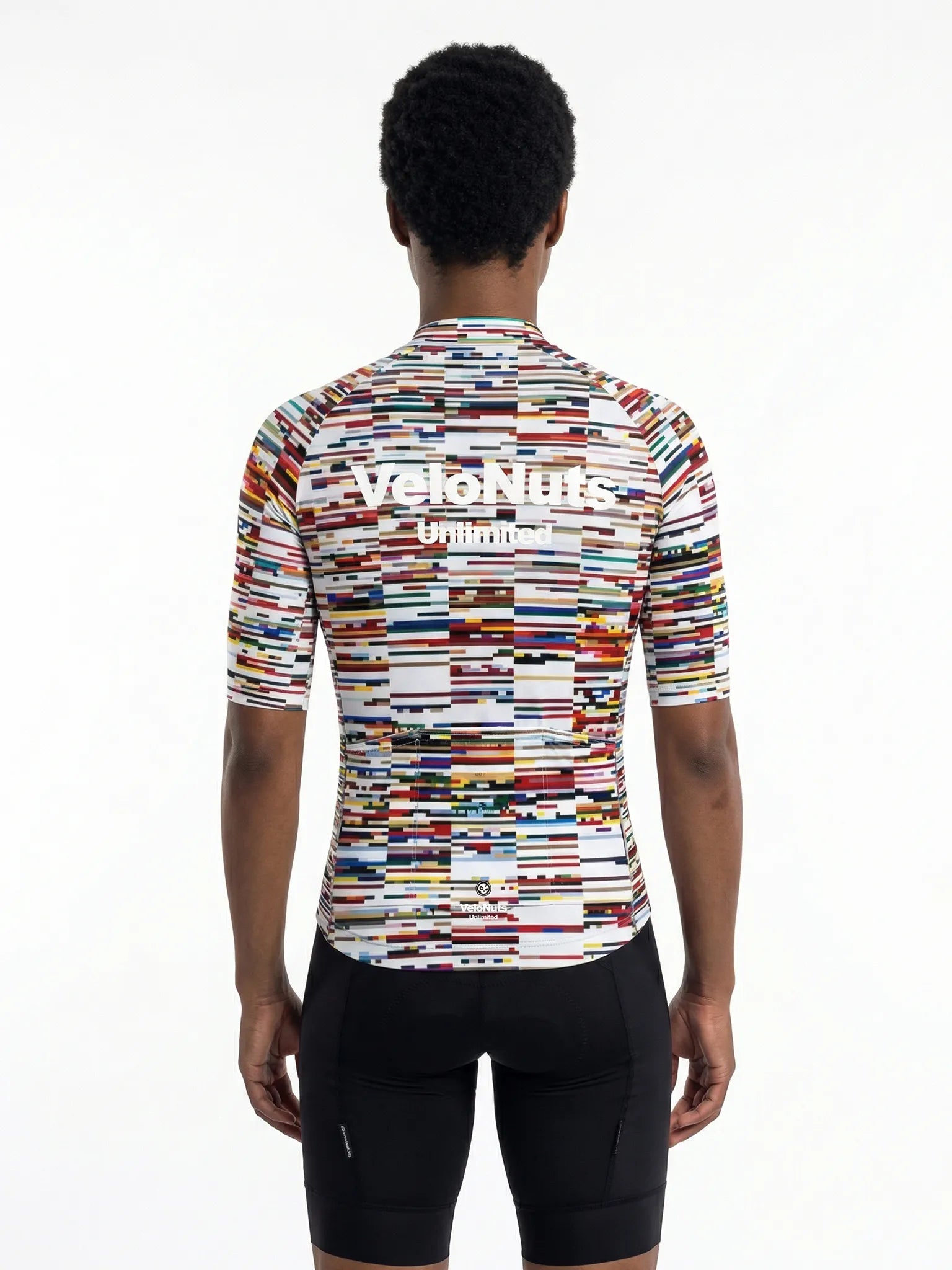 Women's Cycling Jersey Pixel Riot#Type_Glitch Scan