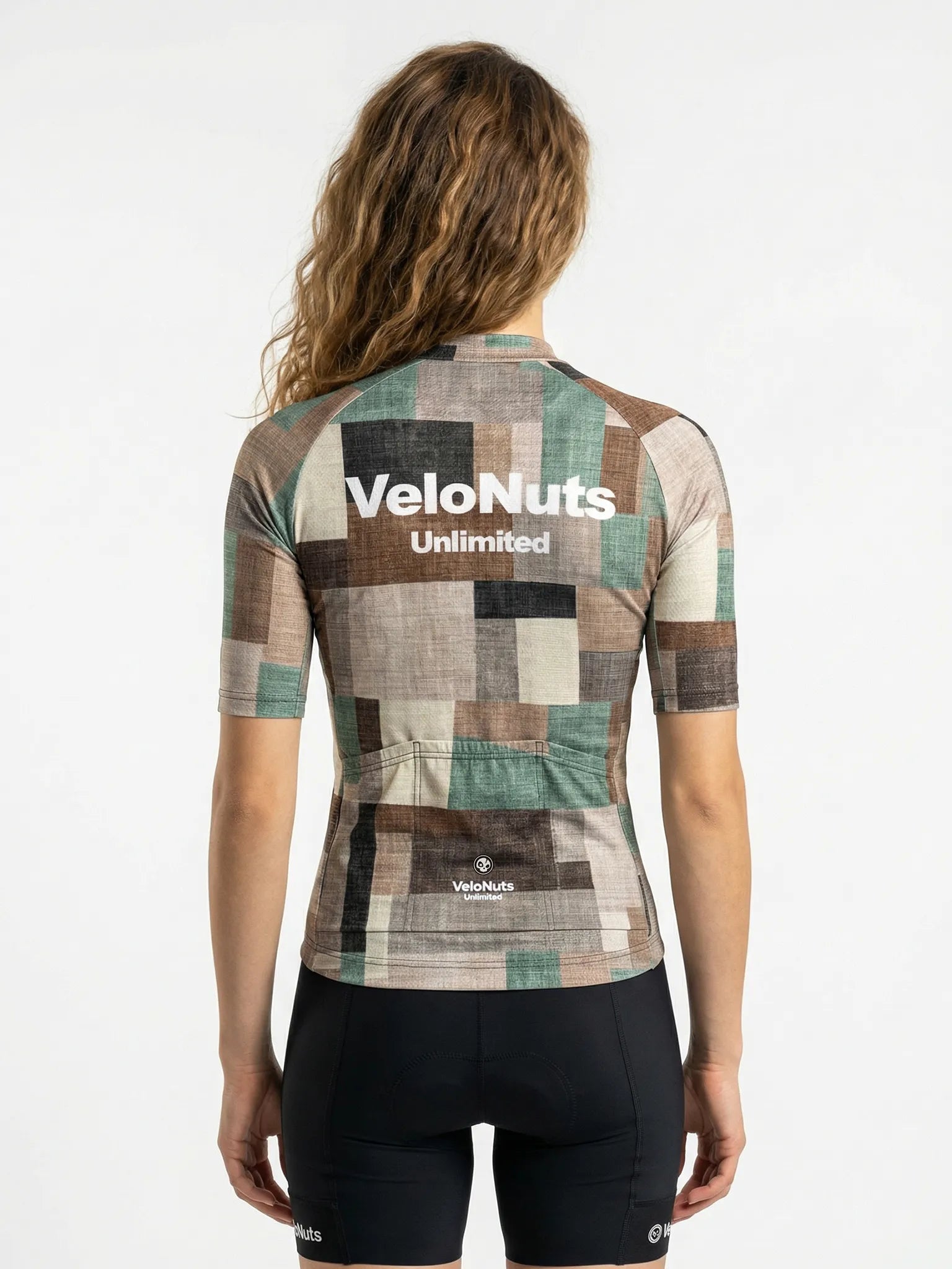 Women's Cycling Jersey Terrain Blocks#Type_Linen Patchwork