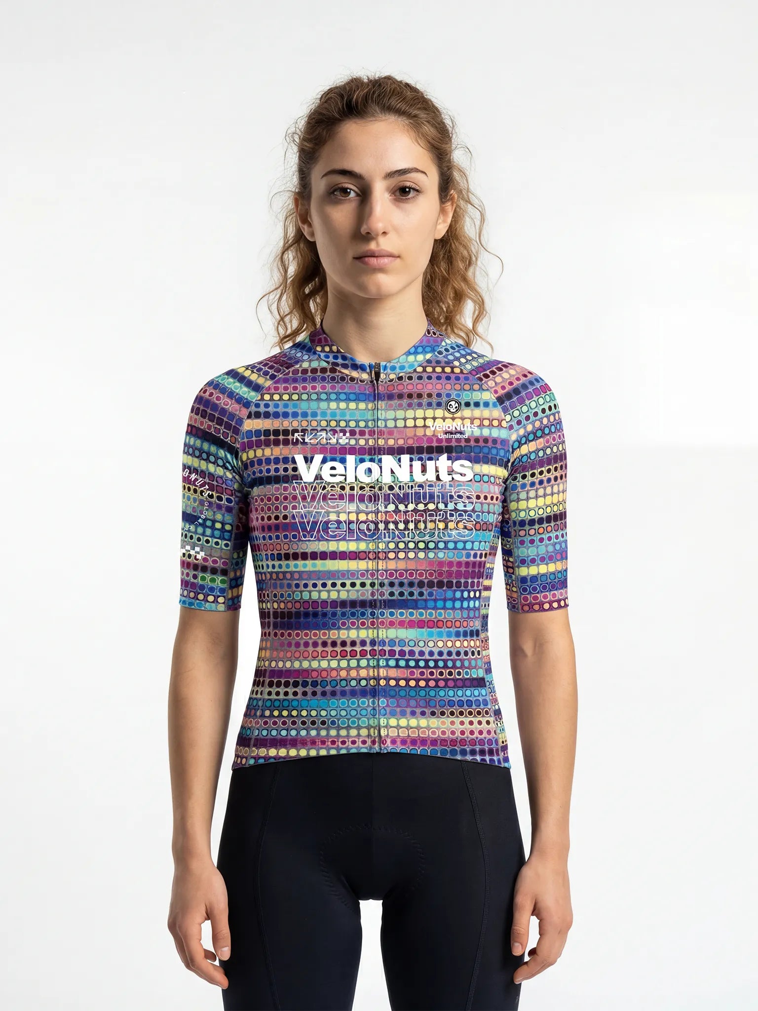 Women's Cycling Jersey Retro Signal#Type_Neon Dotwave