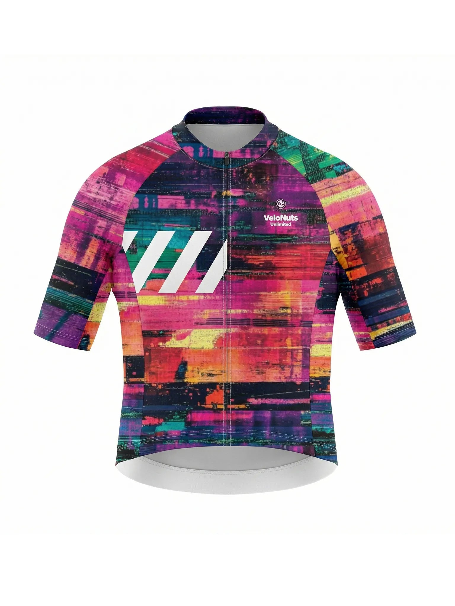 Women's Cycling Jersey Pixel Riot#Type_Neon Glitch