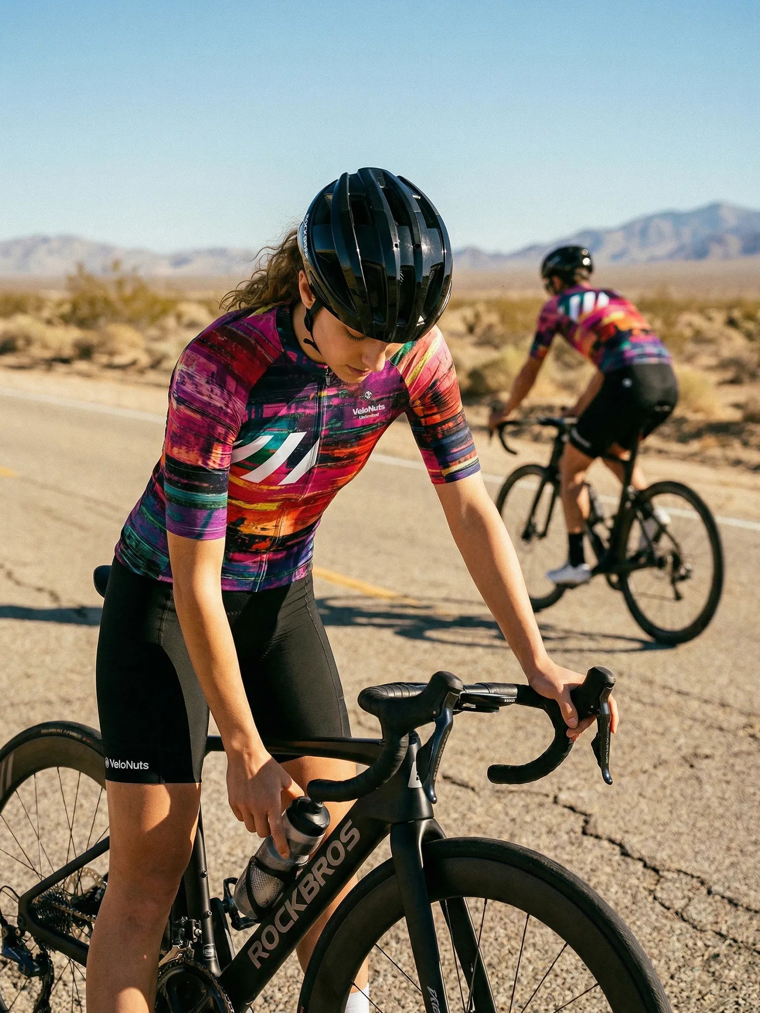 Women's Cycling Jersey Pixel Riot#Type_Neon Glitch