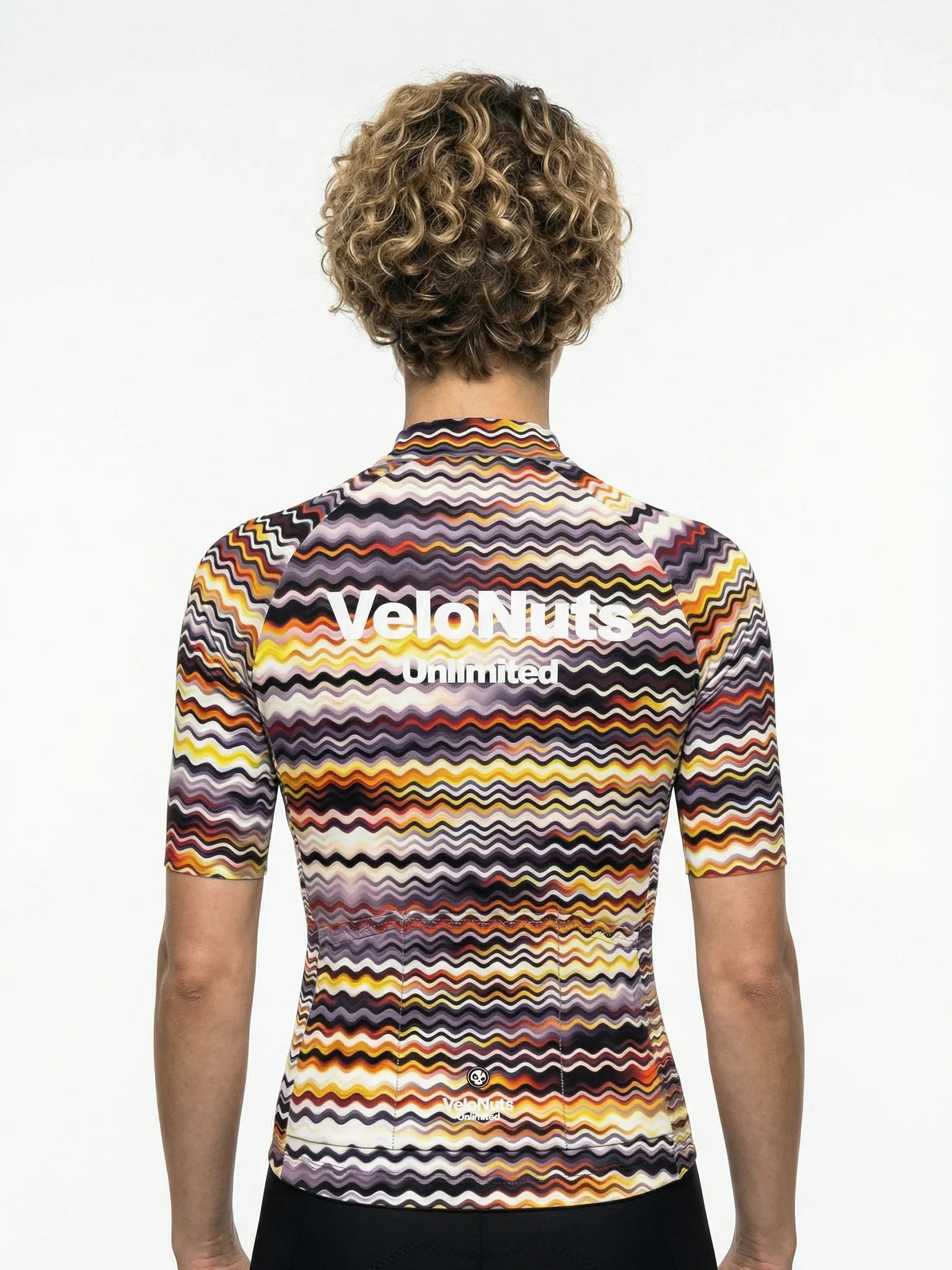 Women's Cycling Jersey Retro Signal#Type_Psychedelic Wave
