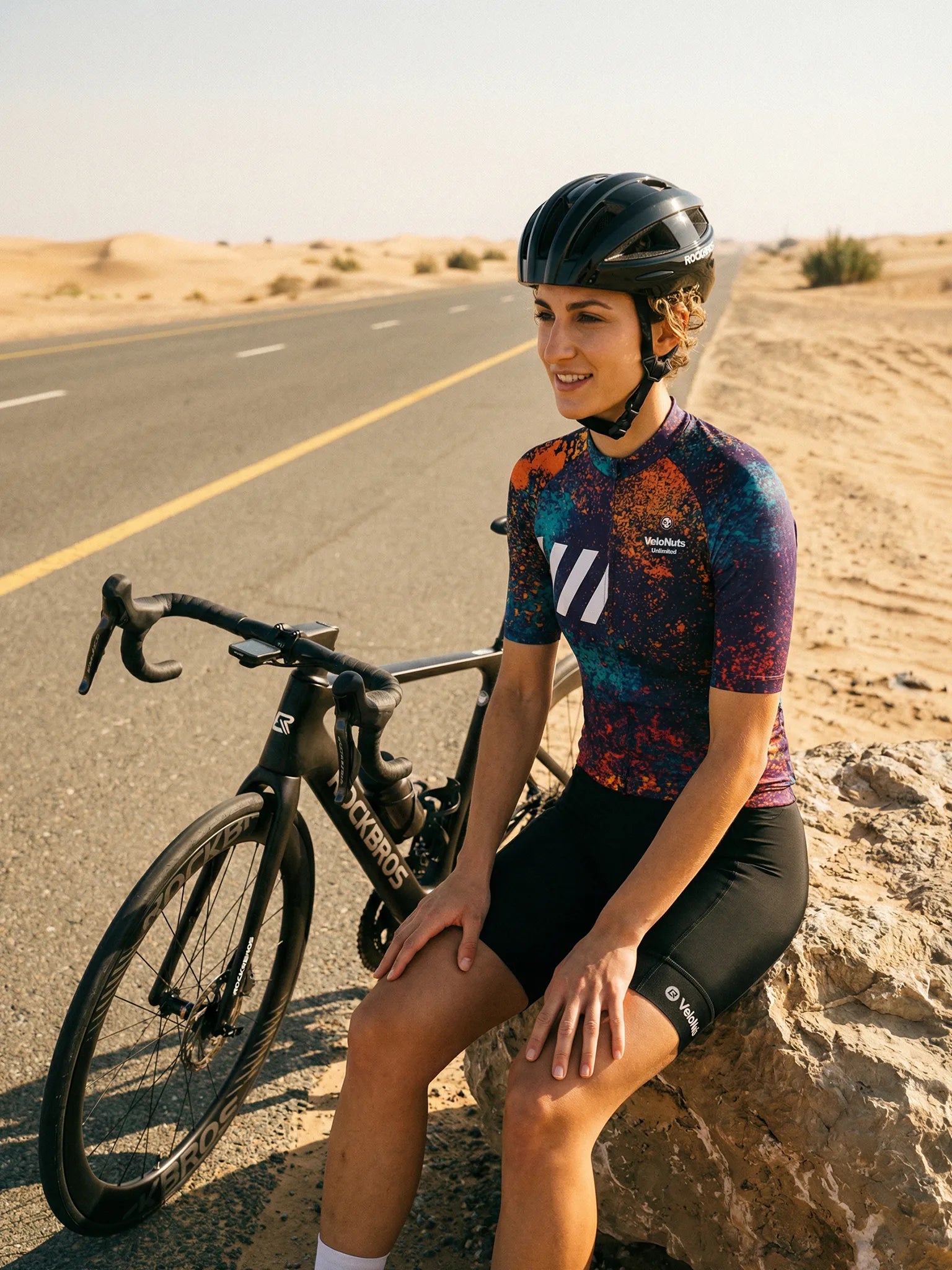 Women's Cycling Jersey Ink Burst#Type_Solar Spray