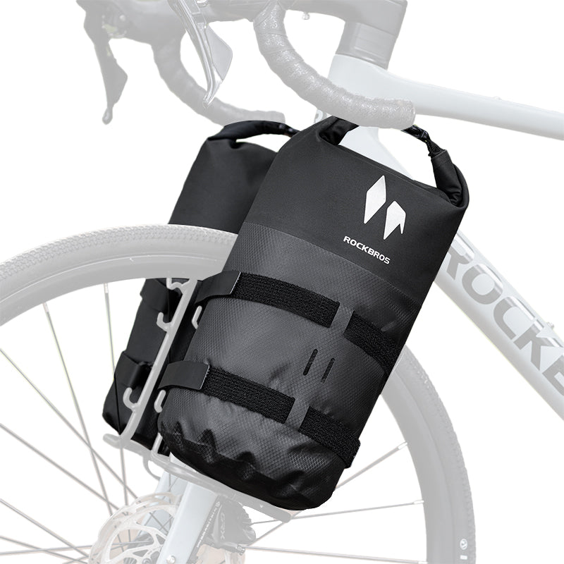 RideMate 100% Waterproof Front Fork Rack Bag 7L