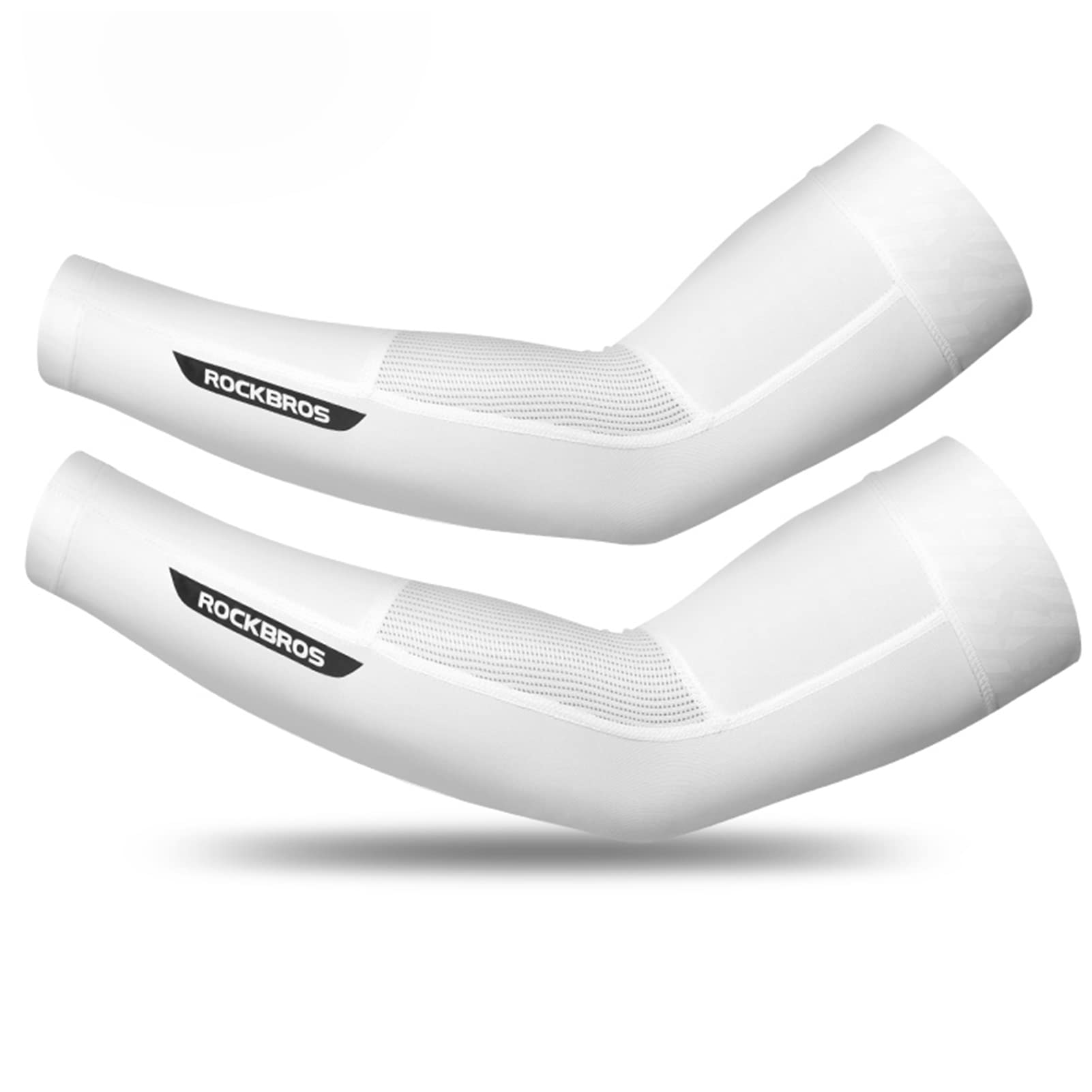 ROCKBROS Ice Silk Sun Protection Arm Sleeves - Black Oversleeves For Cycling & Sports