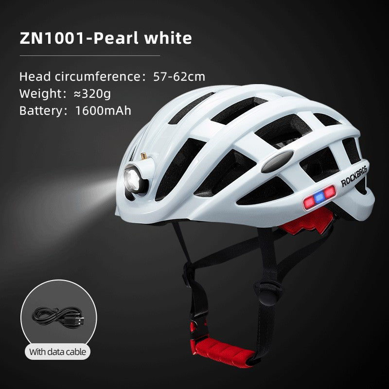 ROCKBROS Electric USB Cycling Helmet for Road and MTB#color_white