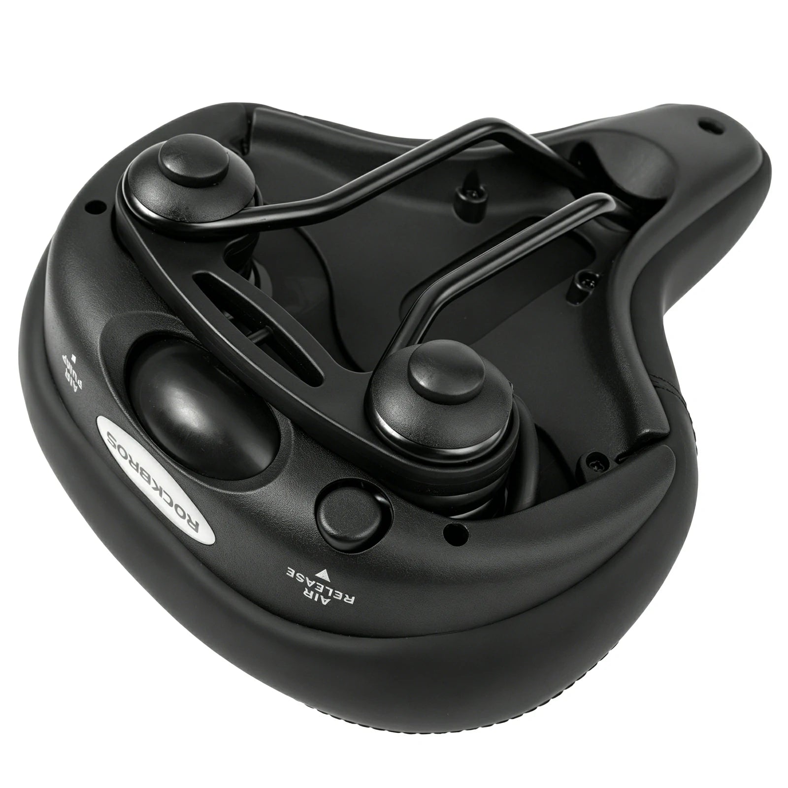 Adjustable Air Cushion Bike Saddle Wide Comfort Shock Absorbing Seat