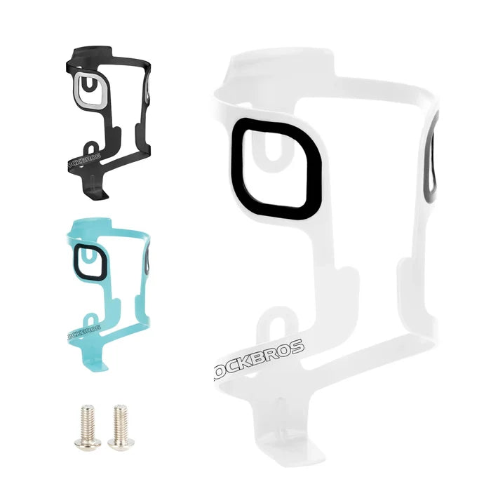 ROCKBROS Lightweight 27 g aluminium bike bottle cage with secure bottle retention, weather-resistant finish and universal fit.
#Color_White