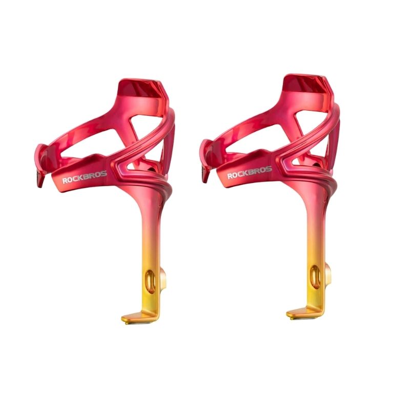 Sturdy and lightweight bike bottle cage for secure bottle fit #color_red*2