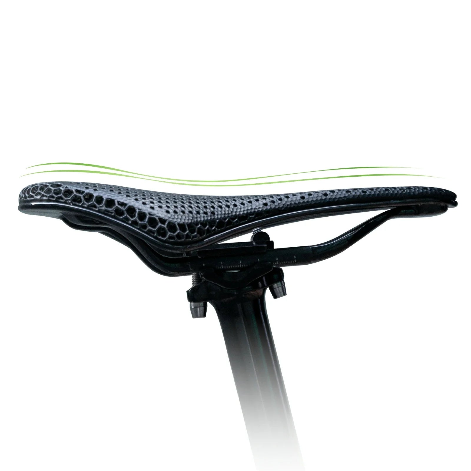 Comfortable soft 3D printed bicycle saddle for long rides