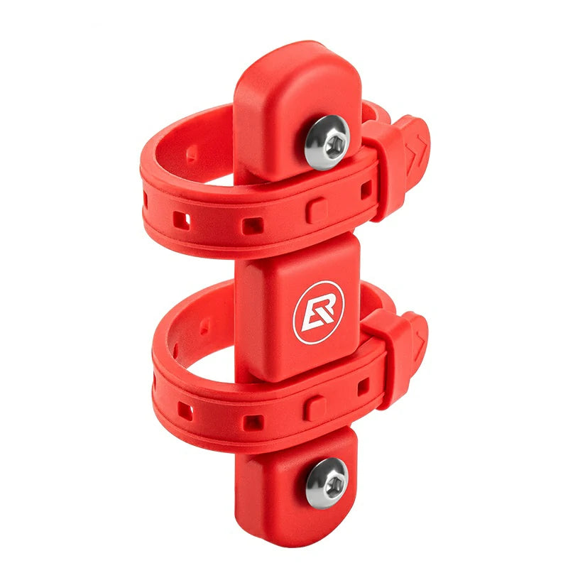 Red bike Bottle Holder Converter with a logo on a white background #Color_Red