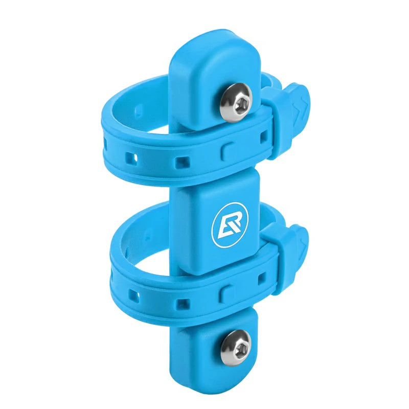 Blue bike Bottle Holder Converter with a brand logo on a white background  #Color_Blue