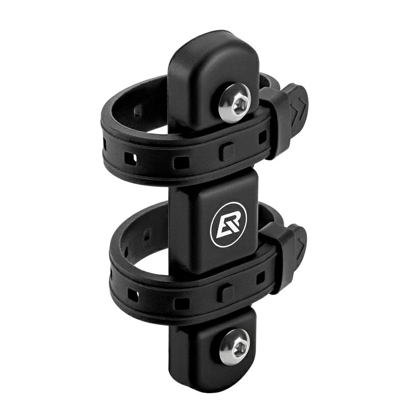 Black bike mount with a brand logo on a white background #Color_Black