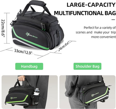 cycling rear rack pannier bag