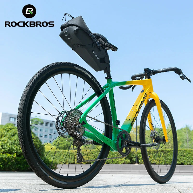 Waterproof Bike Saddle Bag 3L Large Capacity Bikepacking Bag-ROCKBROS
