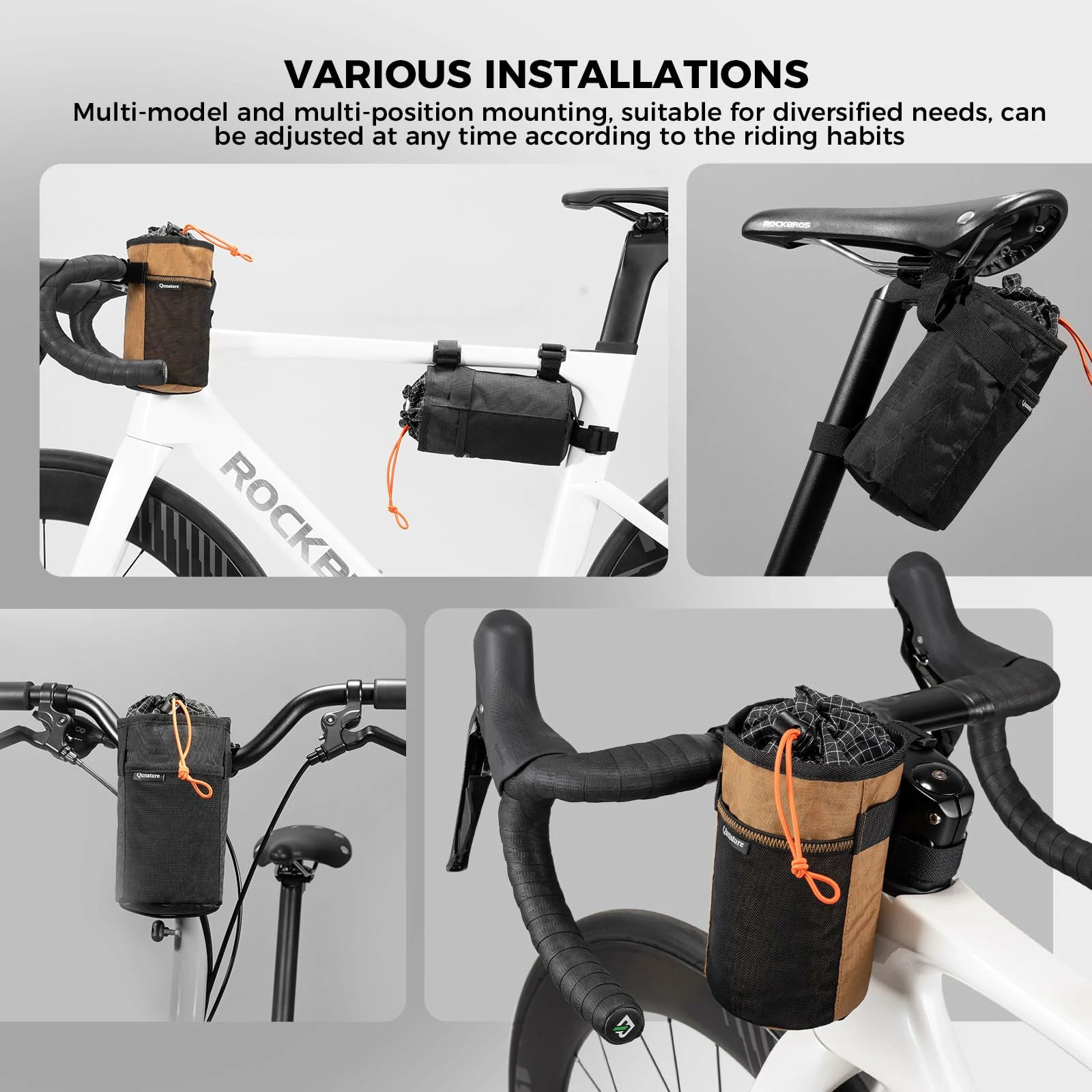 Qunature Bikepacking Water bottle bag