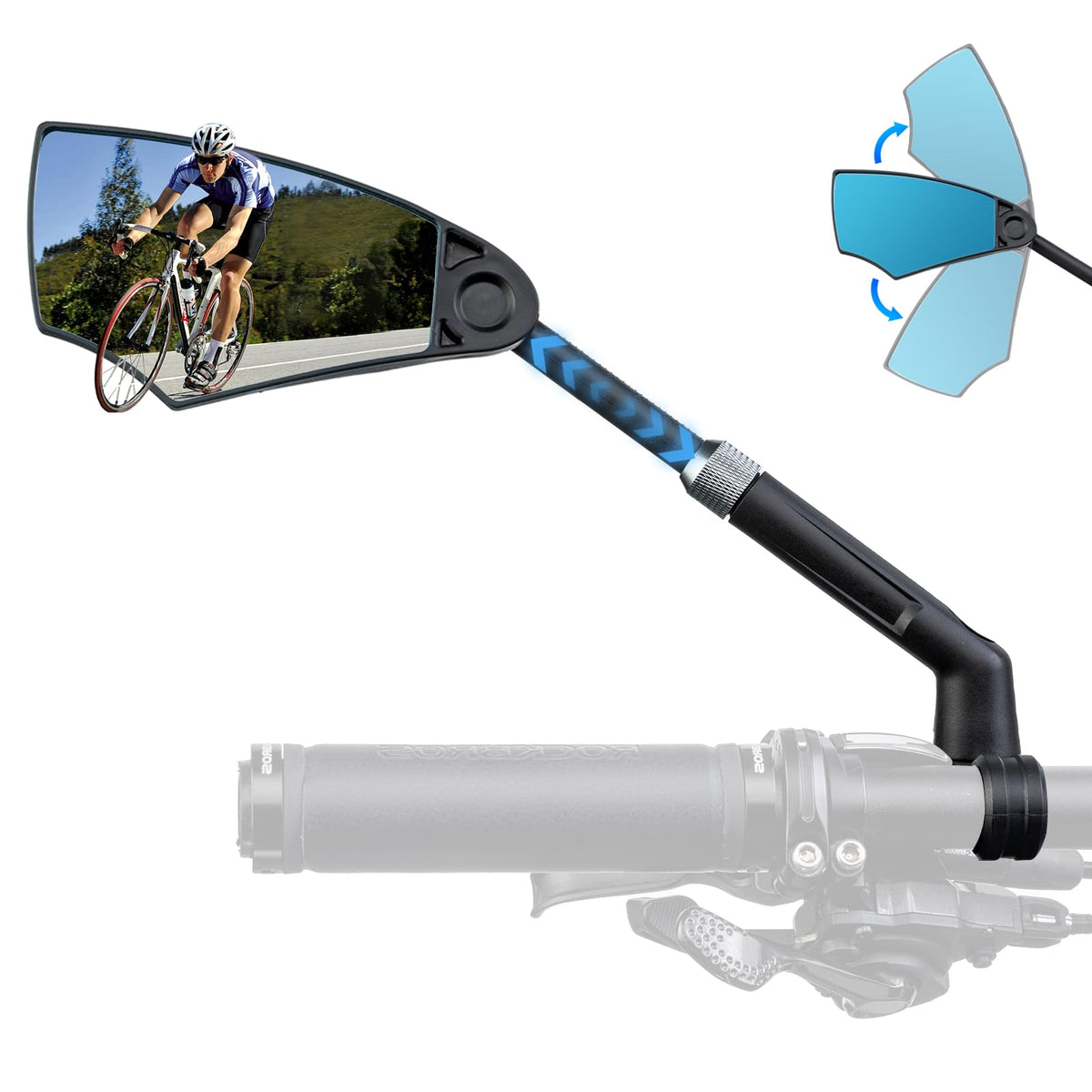 【平行輸入品】ROCKBROS Bike Mirrors for Handlebars HD Blast-Resistant Bicycle M ROCKBROS Rear View Mirror for Bicycle Bike Mirror Wide Angle Reflector  Adjustable MTB Cycling Mirrors Bike Accessories - AliExpress 18 
