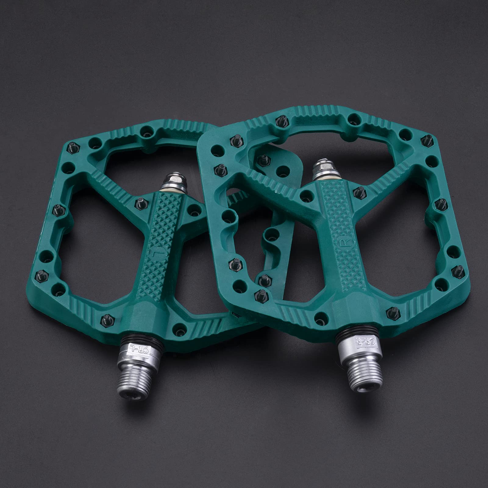 ROCKBROS Mountain Bike Pedals Flat MTB Pedals Nylon Fiber Bicycle Platform Pedals - ROCKBROS