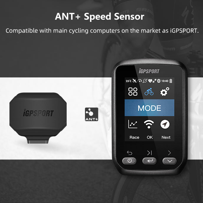 【IGPSPORT】Bluetooth & ANT+ Dual-Mode Speed Sensor SPD70