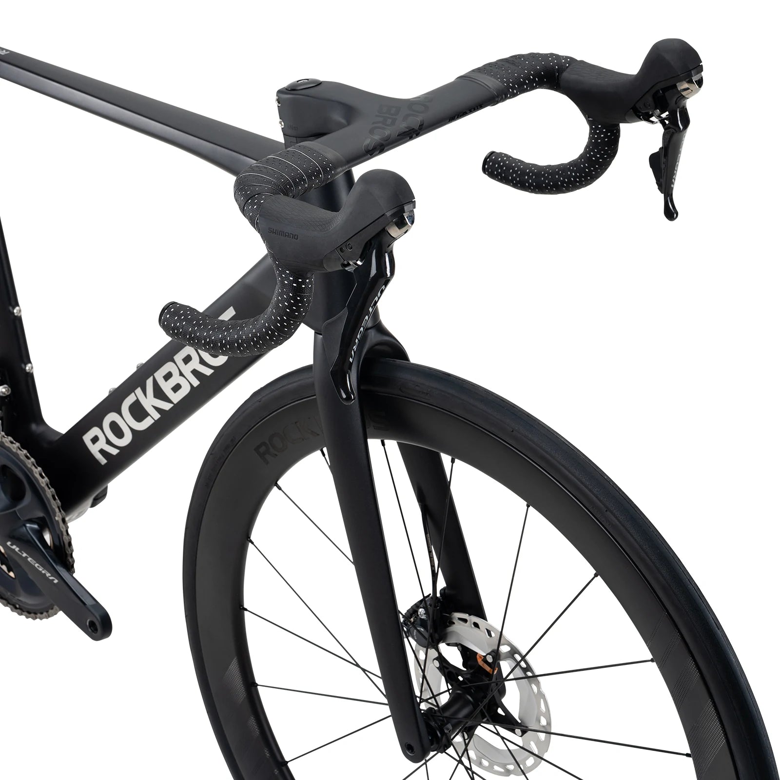 Carbon Fiber Road Bike T700 Shimano 105 Di2 Electronic Hydraulic Disc – Pegasus Black/White