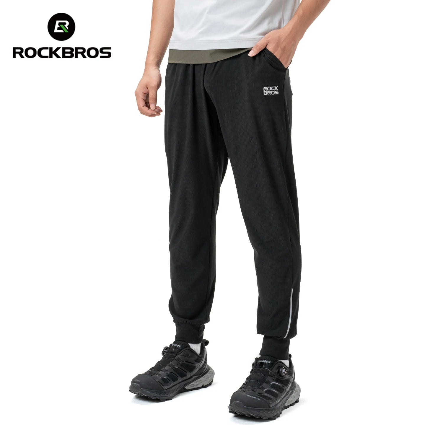 Reflective bike pants for low-light safety