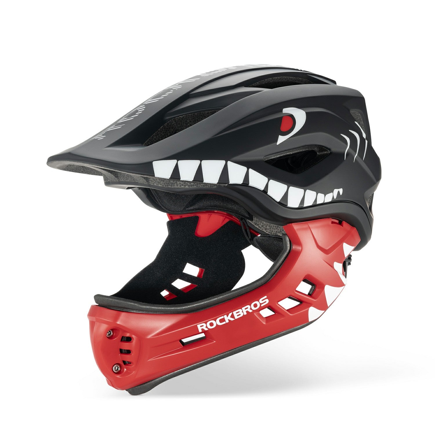 rockbros boys and girls bicycle helmet#color_black 