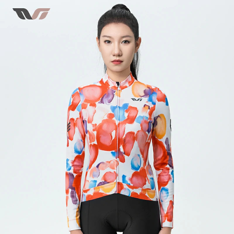 TVI Cycling Jersey Fleece Long Sleeve for 41–68 °F