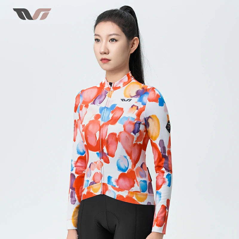 TVI Cycling Jersey Fleece Long Sleeve for 41–68 °F