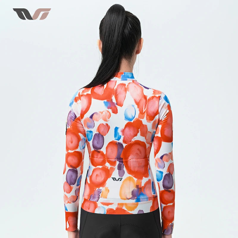 TVI Cycling Jersey Fleece Long Sleeve for 41–68 °F