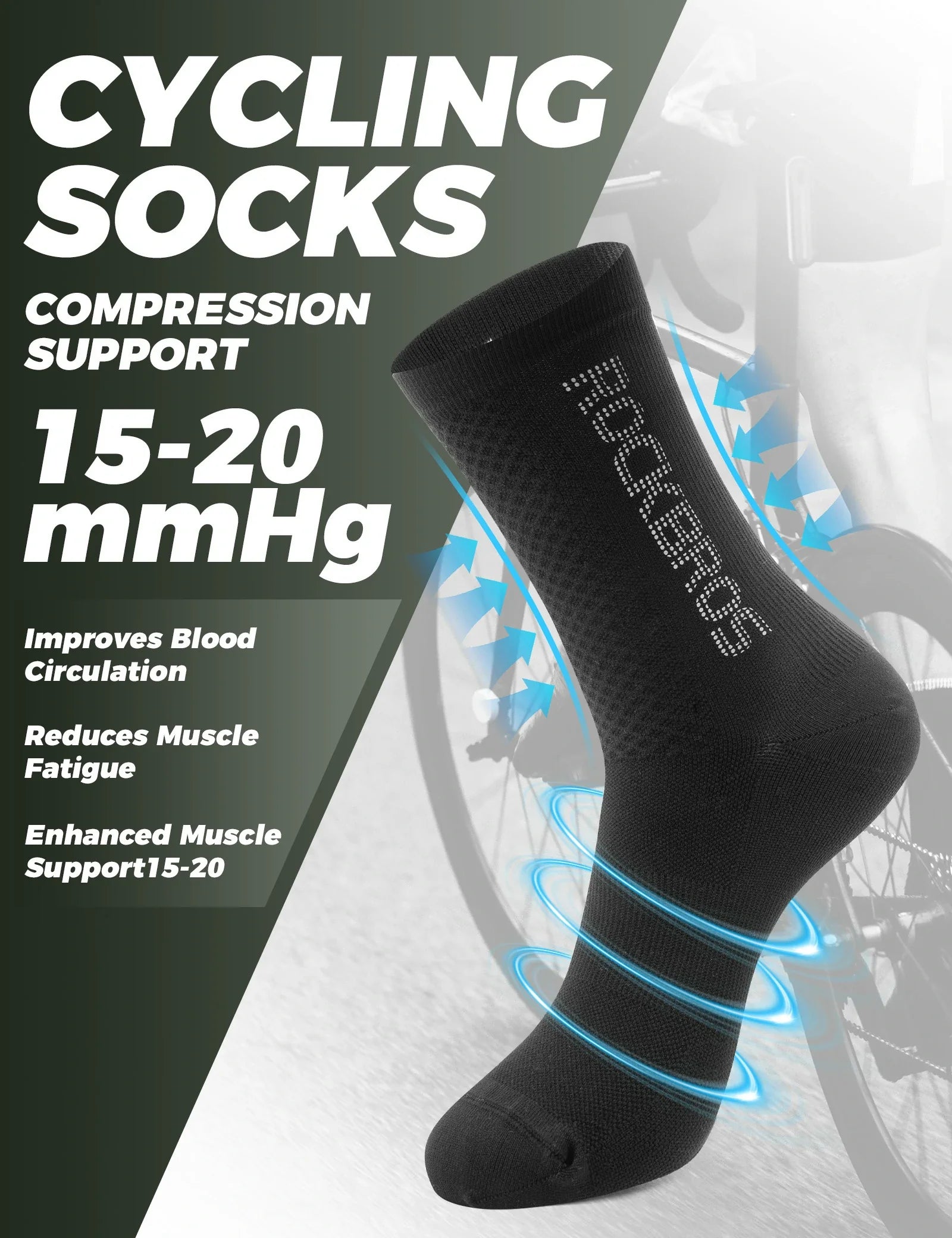 ROCKBROS cycling socks for men women breathable sweat-wicking 