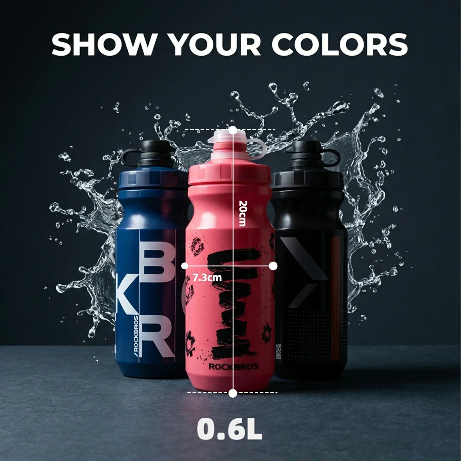 600ml cycling water bottle for bike bottle cage