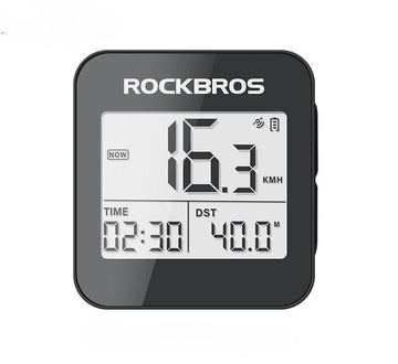 ROCKBROS GPS Bike Computer Accurate Wireless Speedometer with Backlight