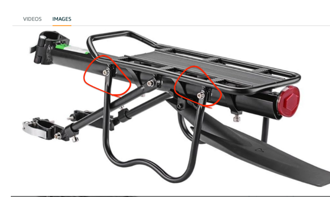 ROCKBROS the nuts, washers, and bolts  for HJ1008-1 6 pairs