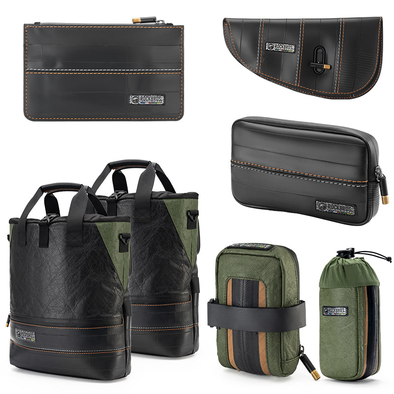Sustainable Eco-Friendly Tyvek® Bike Bags Set ROAD TO SKY
