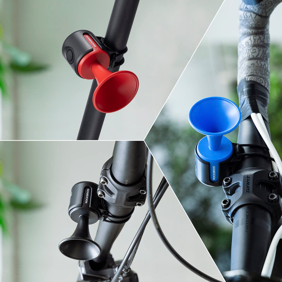 Electric Bike Horn 120dB Adults Kids Alarm IPX4 Waterproof for Handlebars Ebike Scooter