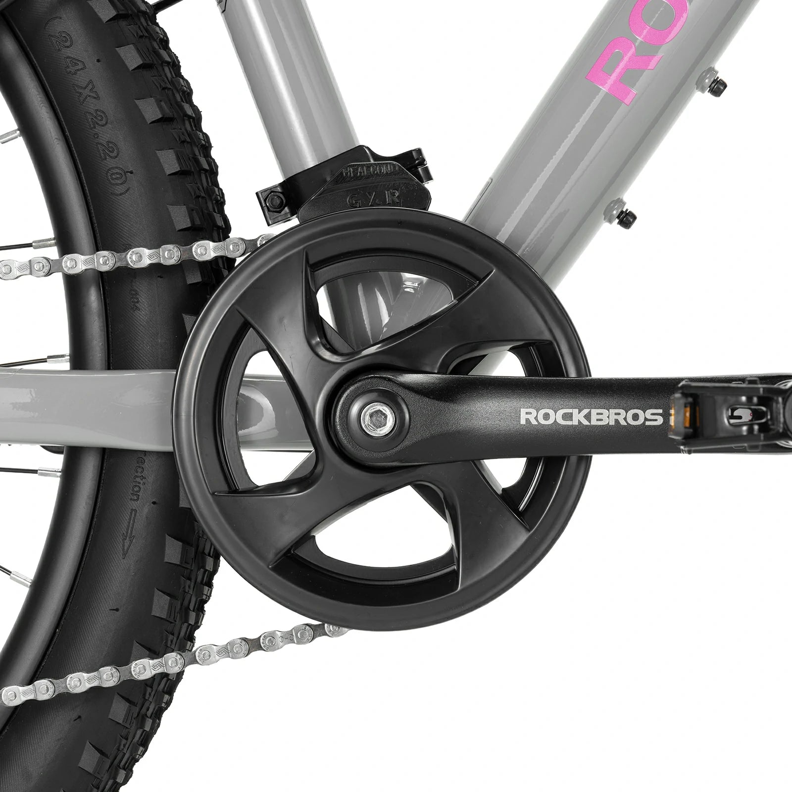 fly-24-inch-mountain-kid-bike-crankset #color_gray