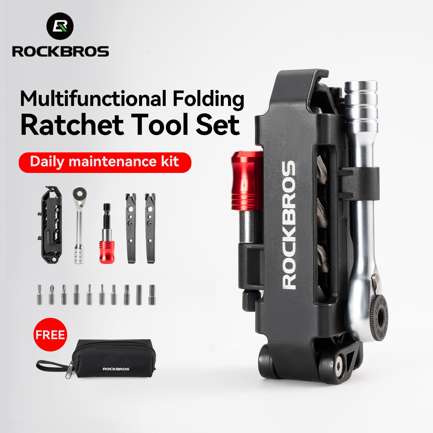 Folding Multi-Function Ratchet Tool